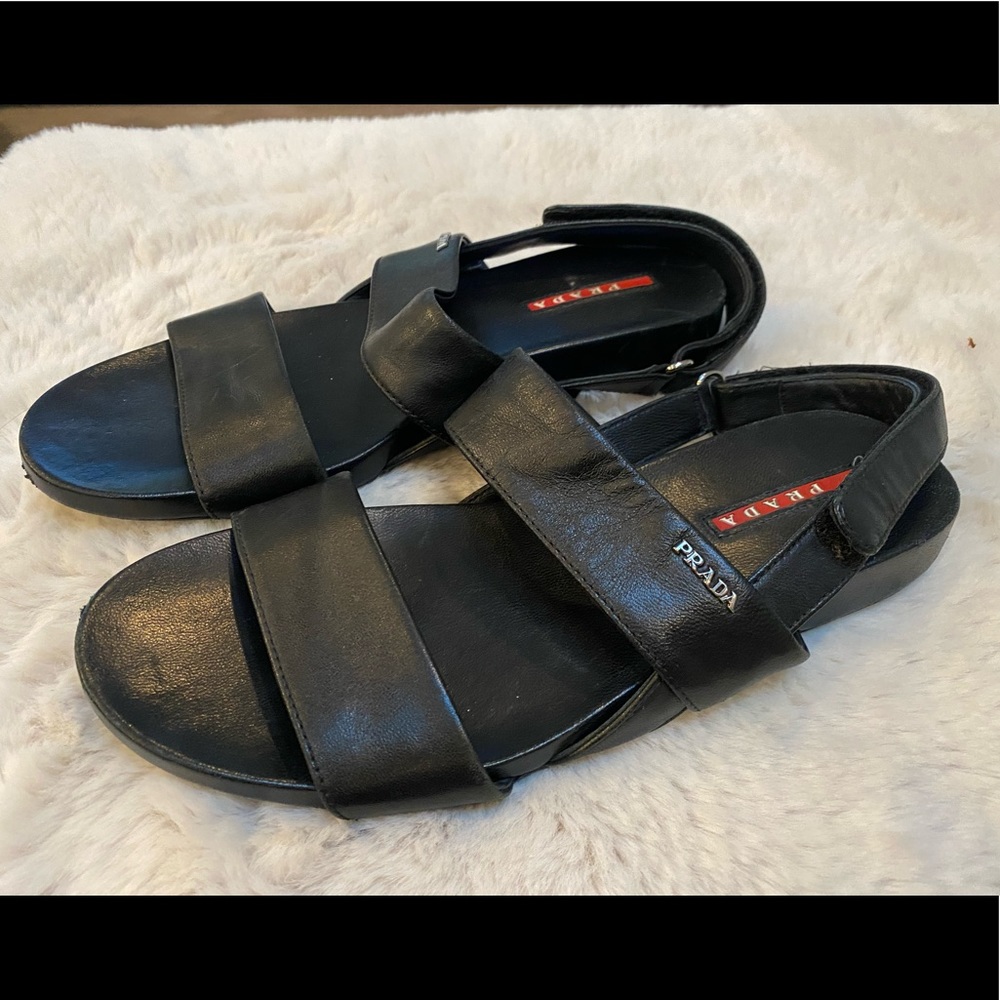Prada women’s Nappa Nero sandals